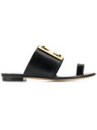 Givenchy Logo Buckled Sandals - Black
