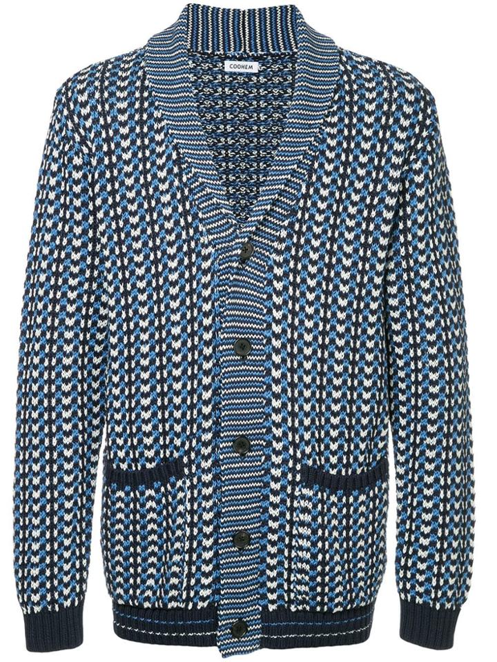 Coohem Spring Trico Knit Cardigan - Blue