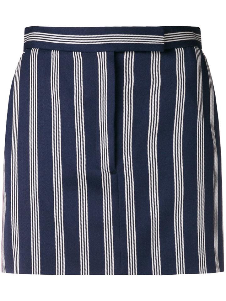 Thom Browne 4-bar Repp Stripe Miniskirt - Blue