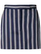 Thom Browne 4-bar Repp Stripe Miniskirt - Blue
