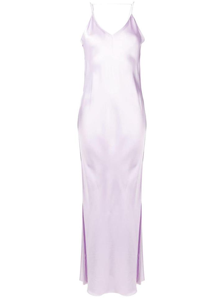 Helmut Lang Raw Detail Maxi Dress - Purple