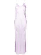 Helmut Lang Raw Detail Maxi Dress - Purple