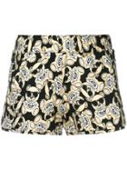 Moschino Toy Bear Foil Shorts - Black