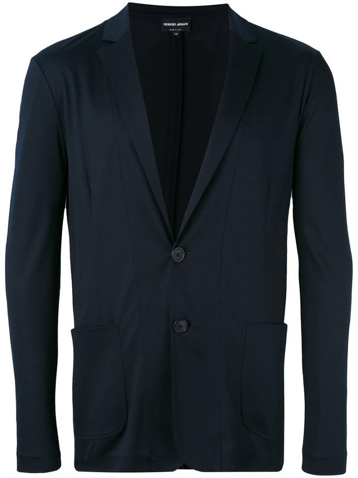 Giorgio Armani - Patch Pockets Blazer - Men - Viscose - 50, Blue, Viscose