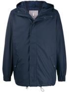 Rains Hooded Quilted Parka - Blue