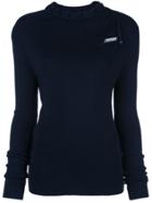 Monse Logo Drawstring Fitted Sweater - Blue