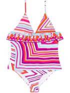 Emilio Pucci Junior Teen Printed Swimsuit - Purple