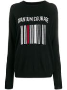 Quantum Courage Barcode Logo Jumper - Black