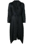 Issey Miyake Texture Stitched Coat - Black
