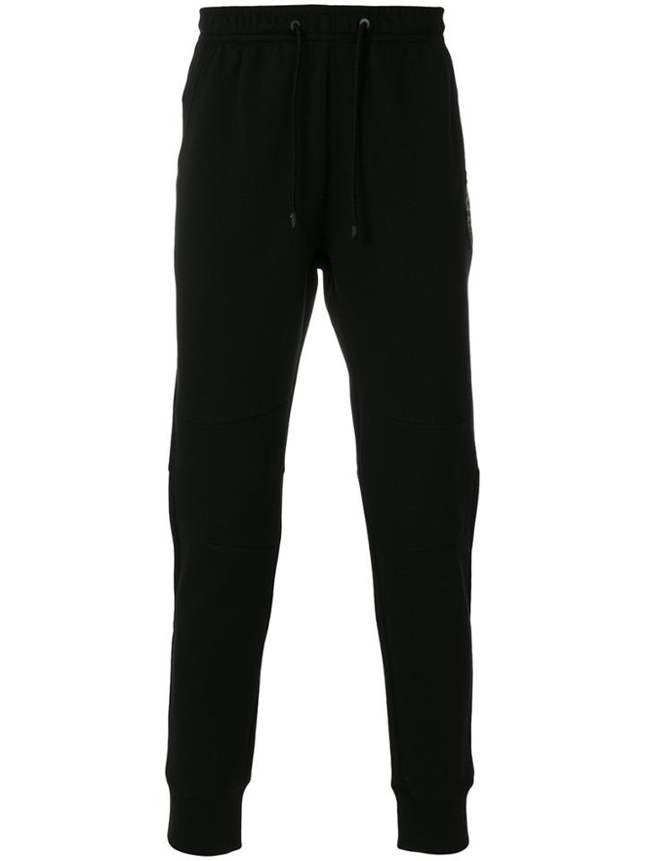 Fendi Track Pants With Embroidery - Black