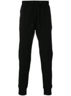 Fendi Track Pants With Embroidery - Black