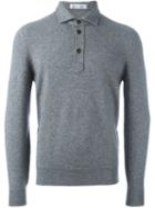 Brunello Cucinelli Polo Neck Jumper, Men's, Size: 52, Grey, Silk/cashmere/virgin Wool