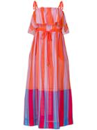 Diane Von Furstenberg Long Striped Dress - Multicolour