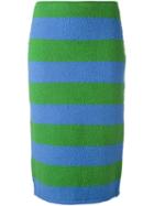 Max Mara Striped Mid Pencil Skirt