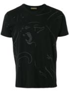 Valentino Panther Print T-shirt, Men's, Size: Medium, Black, Cotton