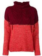 Tela Chunky Knit Jumper - Red