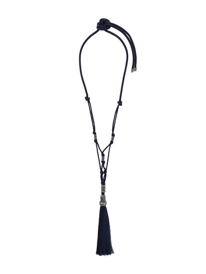 Lanvin Tassel Detail Necklace, Women's, Black