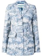 Off-white Equestrian Jacquard Blazer - Blue