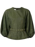 Marques'almeida Panelled Buckle Fastened Blouse - Green