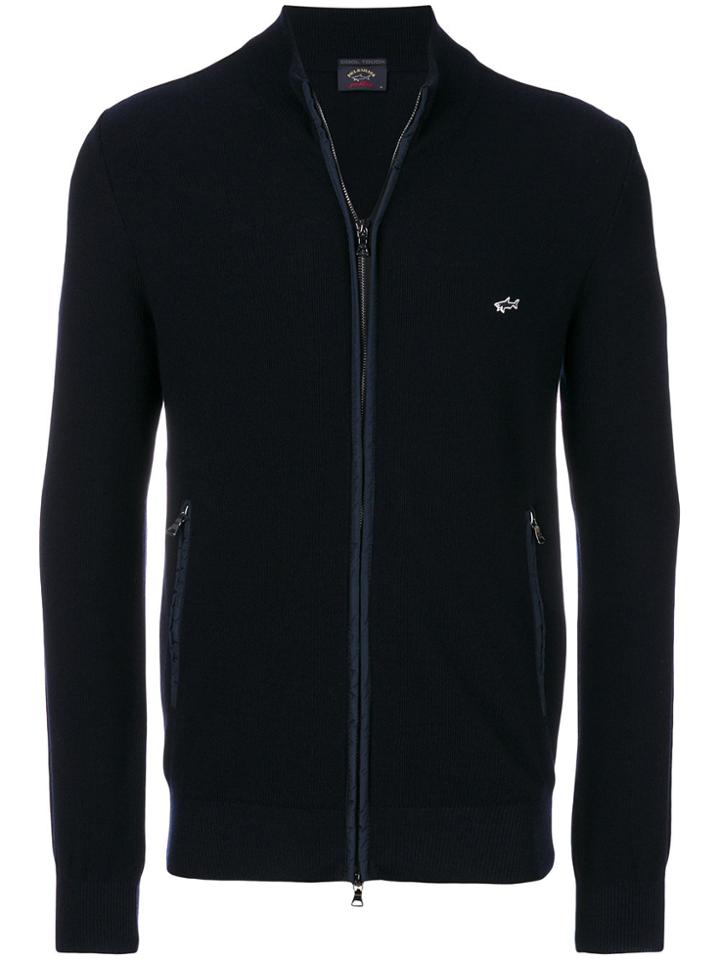 Paul & Shark Full Zip Slim-fit Sweater - Blue