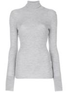 Barbara Bui Ribbed Turtleneck Sweater - Grey
