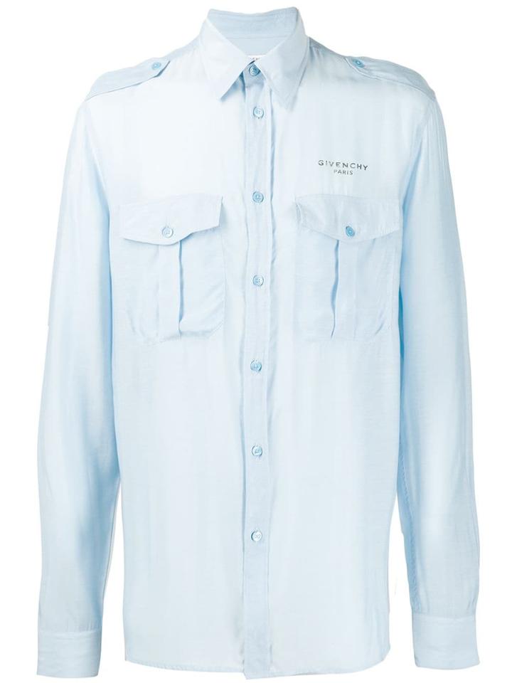 Givenchy Military-style Shirt - Blue