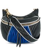 Miu Miu Rider Matelassé Shoulder Bag - Black