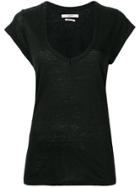 Isabel Marant Étoile Short-sleeve Fitted T-shirt - Black