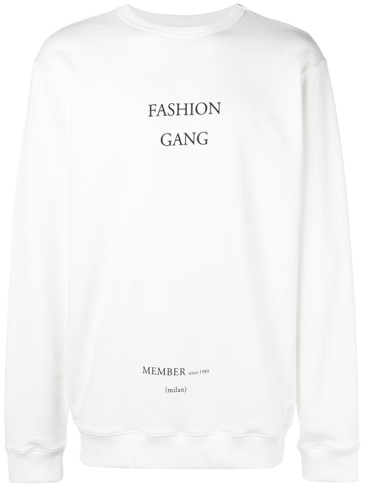 Ih Nom Uh Nit Oversized Slogan Sweatshirt - White