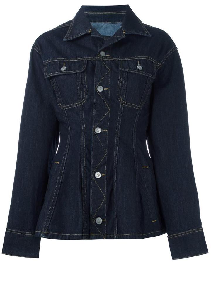 Vivienne Westwood Anglomania Slim-fit Denim Jacket, Women's, Size: Medium, Blue, Cotton