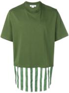 Sunnei Contrast Panel T-shirt - Green