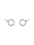 Ileana Makri Circular Diamond Tip Ear Cuffs, Women's, Grey, Gold/18kt White Gold