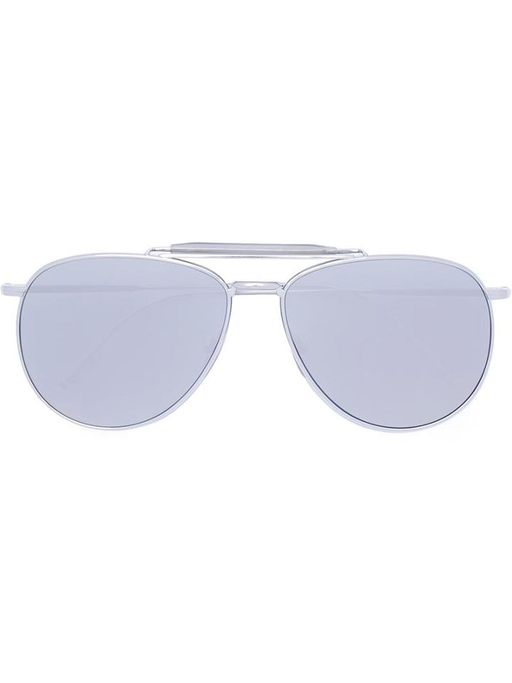 Thom Browne Aviator Sunglasses, Men's, Metal