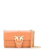Pinko Gold Birds Shoulder Bag - Brown
