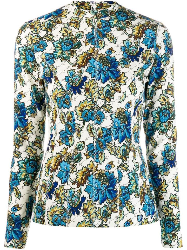 Stella Mccartney Floral Monogram Top - Blue
