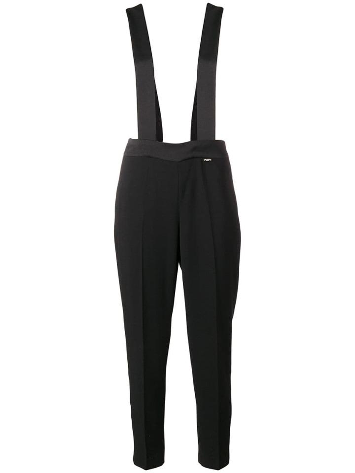 Twin-set Dungaree Tapered Trousers - Black