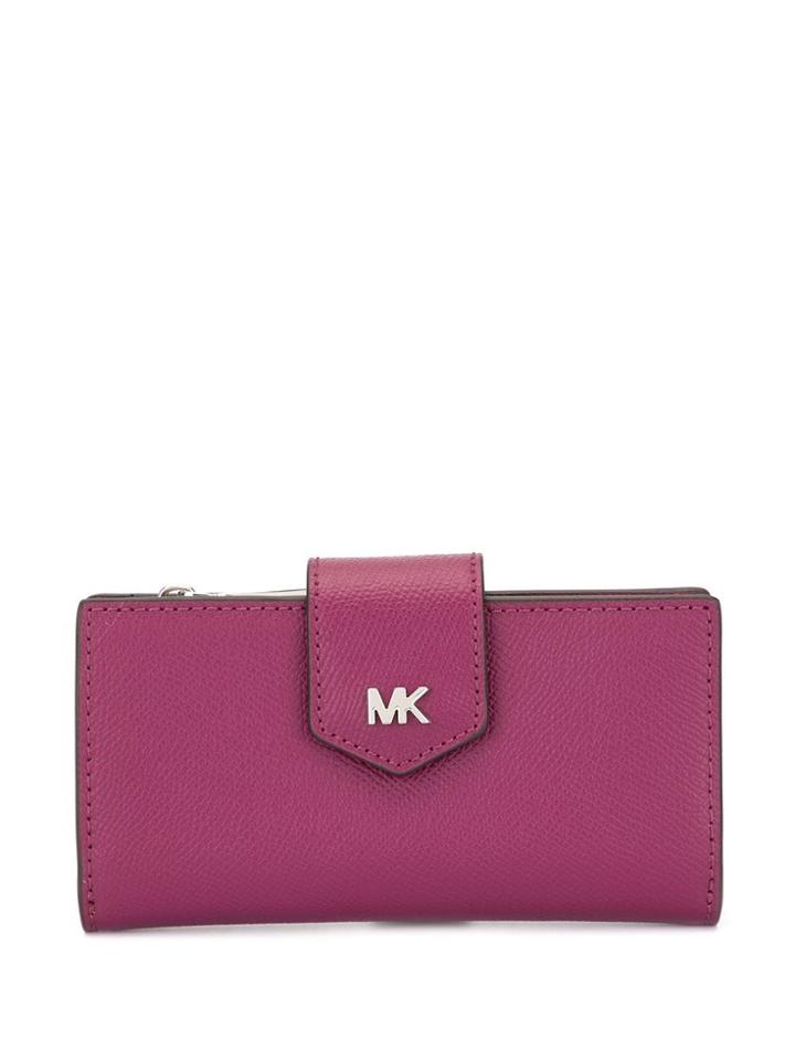 Michael Michael Kors Logo Plaque Wallet - Purple