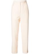 Nina Ricci High Waist Tailored Trousers - Nude & Neutrals