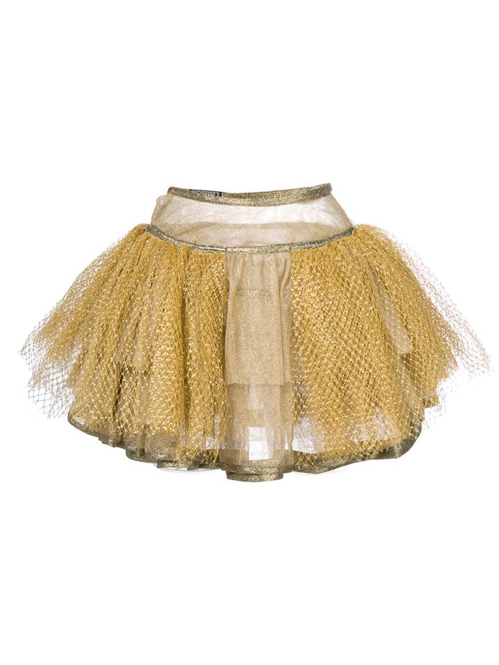 Versace Vintage Tulle Mini Skirt - Metallic