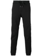 Versace Jeans Floral-side Track Trousers, Men's, Size: 52, Black, Cotton/polyester/spandex/elastane/cotton