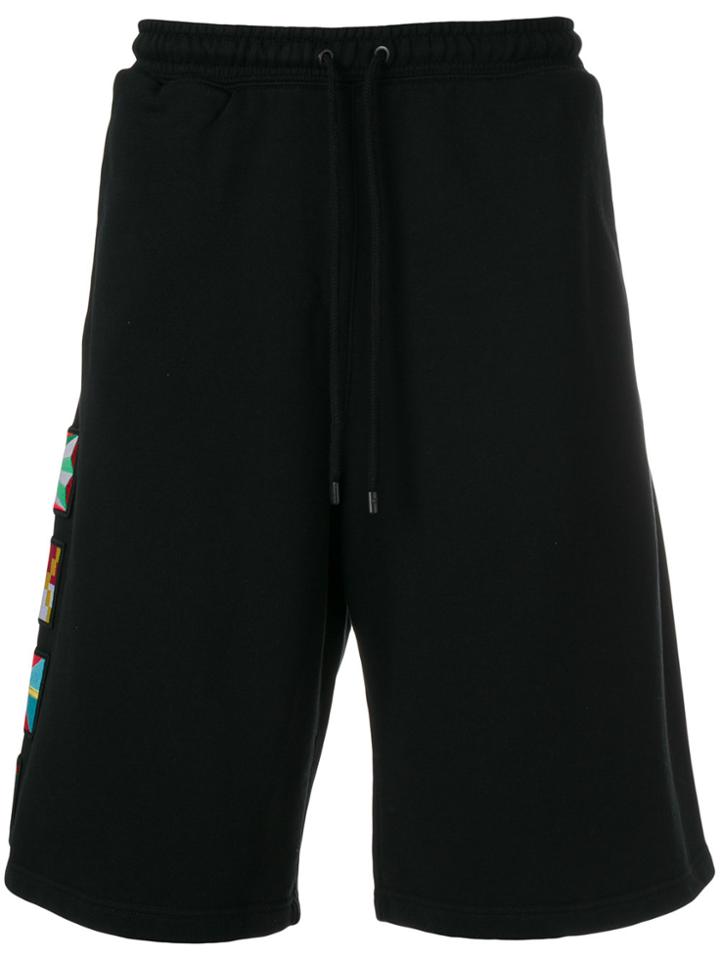 Marcelo Burlon County Of Milan Flags Shorts - Black