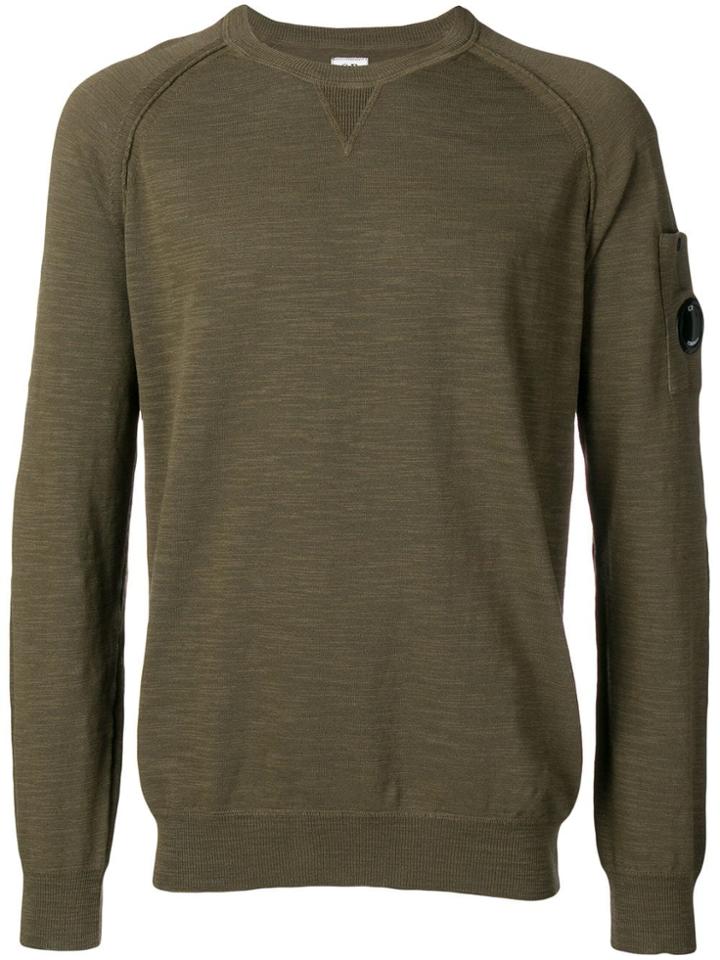 Cp Company Sleeve Pocket Jumper - Green