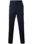 Gucci Stretch Gabardine Chino Trousers, Size: 56, Blue, Cotton/spandex/elastane