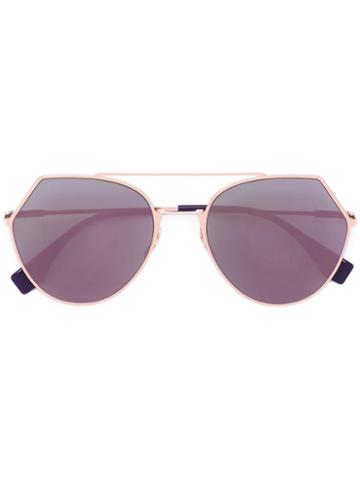 Fendi Eyeline Sunglasses, Adult Unisex, Pink/purple, Metal (other)
