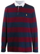 Ralph Lauren Striped Polo Shirt - Blue