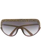 Jimmy Choo Eyewear Oversized Sunglasses - Brown