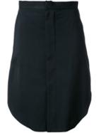 G.v.g.v. Round Hem Skirt, Women's, Size: 36, Black, Polyester/polyurethane/wool