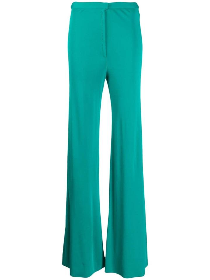 A.n.g.e.l.o. Vintage Cult 1970's Flared Trousers - Green