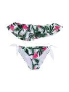 Mc2 Saint Barth Kids Teen Printed Bikini - White