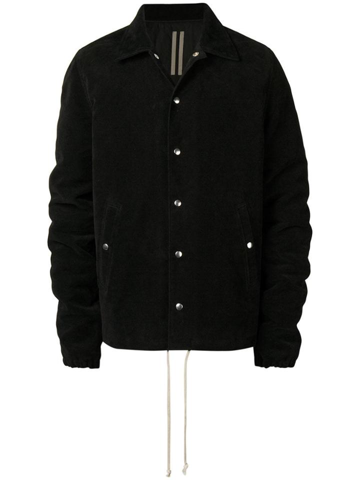 Rick Owens Drkshdw Casual Drawstring Hem Jacket - Black
